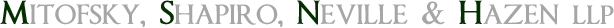 Logo of Mitofsky, Shapiro, Neville & Hazen LLP 